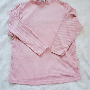Vintage Bobbie Brooks Woman Ribbed High Neck Pullover, Sz 14W-16W